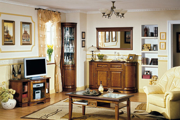 Klassischer Unterschank RTV Fernsehschrank TV Schrank Kommode Landhaus Z-RTV