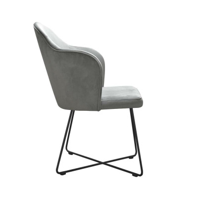 Stuhl 6x Esszimmer Polsterstuhl Fernseh Club Textil Sitz Sessel Set Neu Lounge