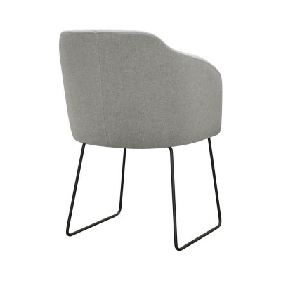 Stuhl 4x Esszimmer Fernseh Lounge Club Textil Sitz Sessel Set Neu