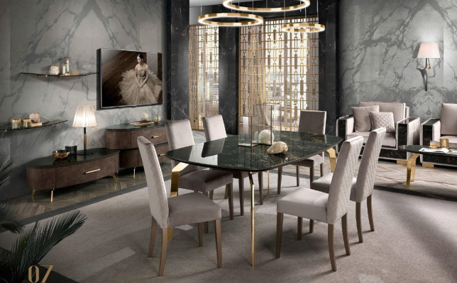Stuhl Esszimmerstuhl Stühl 1 Sitzer Sessel Luxus Möbel Design Stühle Stoff Neu