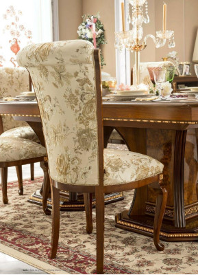 Stuhl Wohnzimmer Esszimmer Lehnstuhl Polsterstuhl ohne Armlehne Luxus Sessel Neu