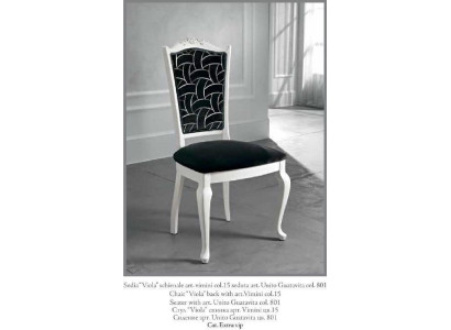 Stuhl Schwarz Klassischer Design Luxus Esszimmer Italienische Möbel Bizzotto Neu