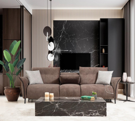Luxus Komplett Set Viersitzer Sofa Couch Designer Sessel Modern Möbel