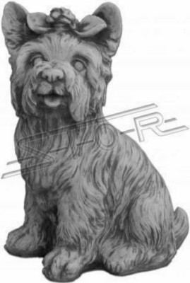 Garten Dekoration Hund Terrasse Stein Figuren Figur Daisy Statue