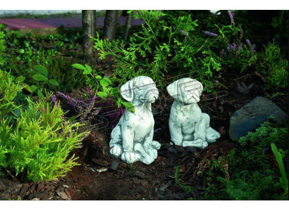 Garten Dekoration Hund Terrasse Stein Figuren Figur Deko Statue