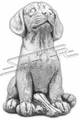 Garten Dekoration Hund Terrasse Stein Figuren Figur Deko Statue