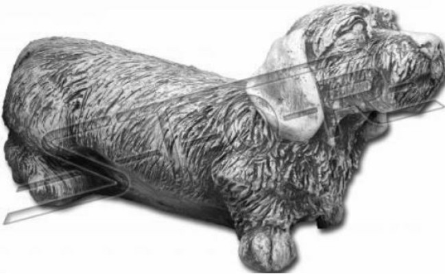 Garten Dekoration Hund Weiß Terrasse Stein Figur Figuren Dekorative Statue