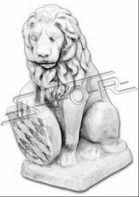 Garten Dekoration Löwe Statue Skulptur Figuren Skulpturen Designer
