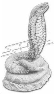 Garten Dekoration Schlange Terrasse Stein Figuren Figur Statue Skulptur