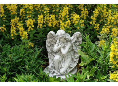 Grabschmuck Grab Stein Dekoration Engel Figur Skulptur Gott Heilig 36cm