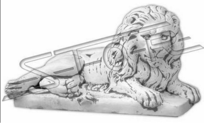Löwe Liegend Statue Figur Garten Terrassen Dekoration Skulptur Antik