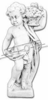 Natur Blumenkübel Pflanz Kübel Dekoration Garten Blumentöpfe Vasen Figur