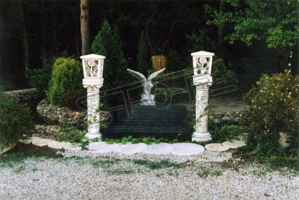 Sockel für Säulen Säule Fundament Garten Terrasse Figuren Abstellen Dekoration