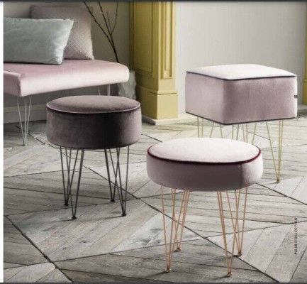 Sitzhocker Ottomane Hocker Sitz Beistell Fußhocker Rund Hocker Polsterhocker