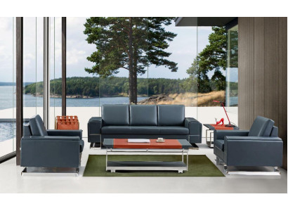 Couch Tisch Kaffee Beistell Designer Wohnzimmer Sofa Leder