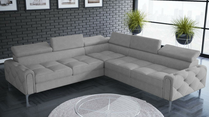 Design Sofa Couch Ecke Multifunktion Polsterung Wohnzimmer L Form Textil Neu