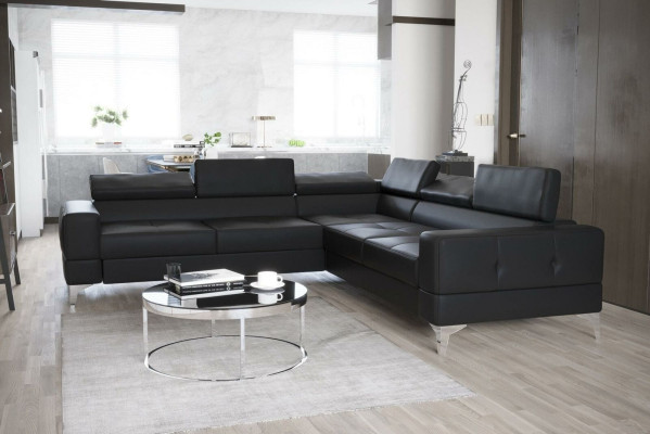 Ecksofa Wohnzimmer L Form Sofas Couch Design Polsterung Textil Modern Couchen
