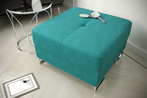 Ottomane Pufa Stoff Textil Ottoman Design Sitzbank Fußhocker Lounge Hocker Club