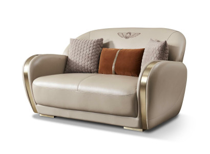 Couch Chesterfield Leder Textil Polster Sofa Couchen Sofas Designer Neu