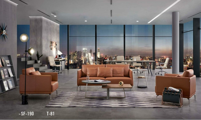 Design Sofagarnitur 3+1 Sitzer Sofa Couch Garnitur Couchen Büro