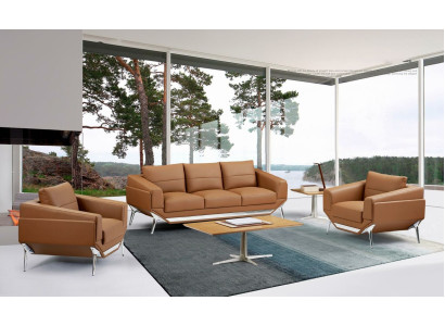 Sofagarnitur 311 Sitzer Set Design Sofas Polster Couchen Kunstleder Relax