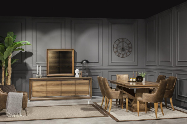 Luxus Esstisch 207x101cm Tisch Elegante Esszimmer Tische Holztisch Möbel