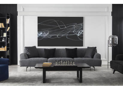 Couch Viersitzer Polster Möbel Stoffsofa Couch 284cm Couchen Big Sofas