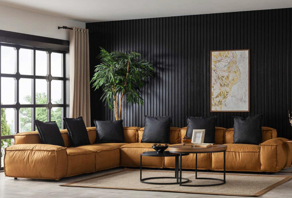 Ecksofa Wohnlandschaft Couch Polster Möbel Stoffsofa Eckgarnitur Möbel