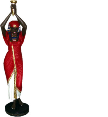 Design Stehleuchte Ägptische Frau Figur Steh Lampe Leuchten Steh Lampen Figur
