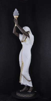 Stehleuchte Skulptur Figur Lampen Leuchte Ägypten Statue Figuren Skulpturen Deko