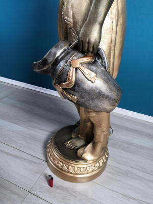 Stehleuchte Lampe Leuchte Statue Figur Skulpturen Skulptur Statuen Standlampe