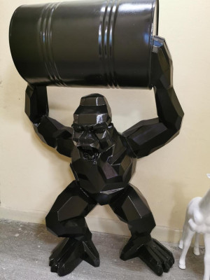 Statuen Dekoration Deko Gorilla Garten Neu Designer Figur Statue Moderne Figuren