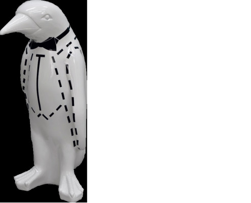 XXL Design 67cm Pinguin Luxus Figur Skulptur Handarbeit Tier Skulpturen Figuren