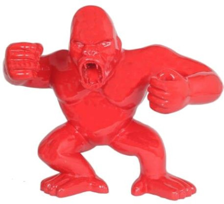 Abstrakte Dekoration Gartenfigur Gorilla Statue Deko Bunt Bemalte Statuen Neu
