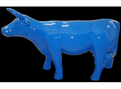 Blaues Rind Deko Statue Figuren echte handarbeit Skulptur Abstrakt Dekoration