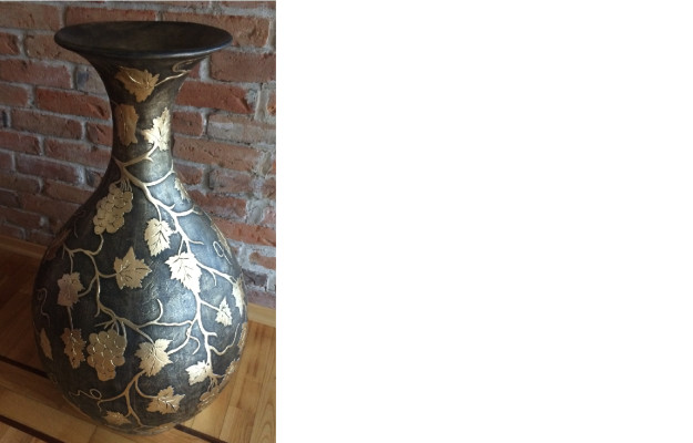 XXL Vase Tisch Dekoration Deko Vasen Antik Stil Skulptur Figur Kelch Rom 92cm