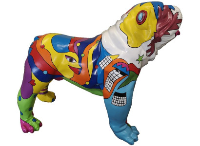Abstraktes Hund Design Wohn Deko Skulpturen Statuen Figuren Figur Dekoration