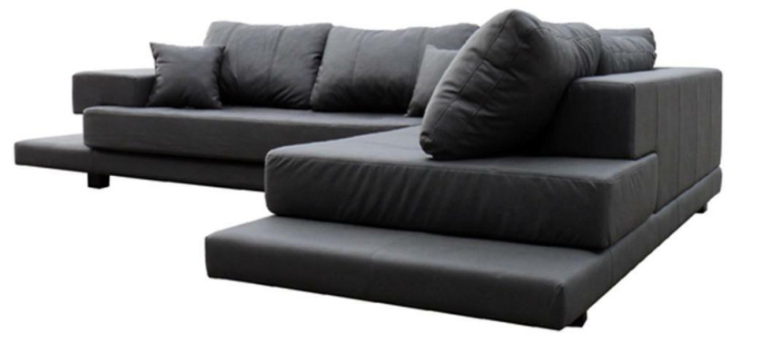 Design Esk Ecksofa L-form Modern Sofas Ledersofa Couch Wohnlandschaft