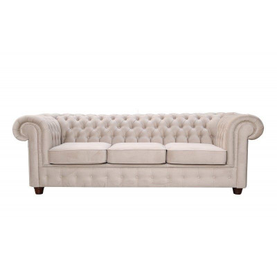 Chesterfield Sofagarnitur Sofa 3+1 Mello mit Bettfunktion Couch Polster Sofa Neu