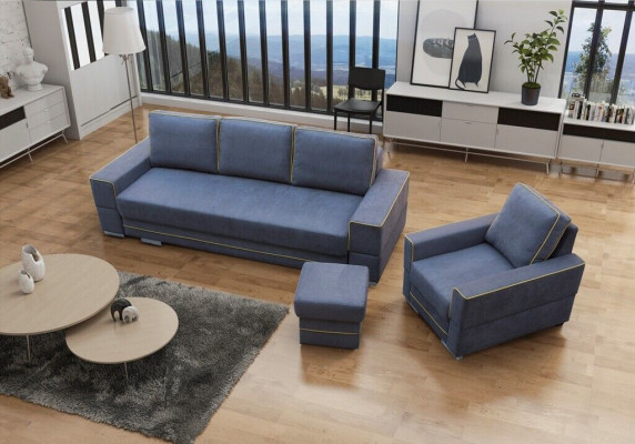 4 Sitzer Sofa Couch Polster Couchen Sofas Sitzer Big XXL Sitz Textil Stoff 