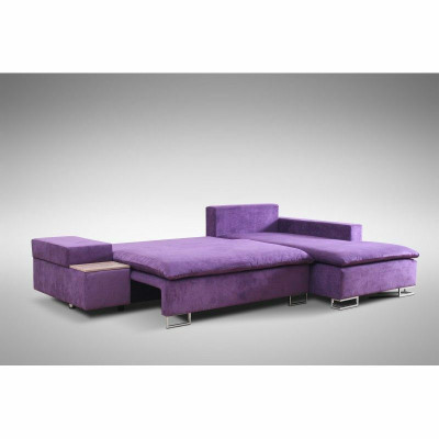 Design Ecksofa Sofa L-form Bettfunktion Couch Polster Sitz Eck Sofas Textil Neu