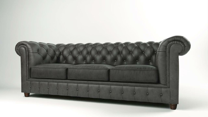 Dreisitzer Chesterfield 3 Sitzer Sofa Polster Couch Sitz Garnitur 3er Couchen