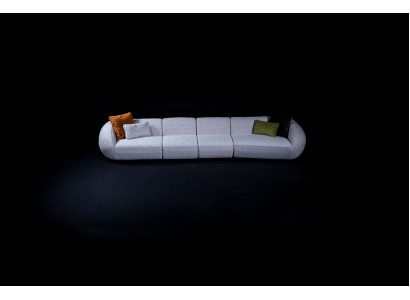Wohnzimmer Sofa Sechssitzer Polstermöbel Luxus Designer Couch Stoff