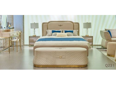 Schlafzimmer Set Design Möbel Modern Luxus Betten Neu Bett 2x Nachttisch