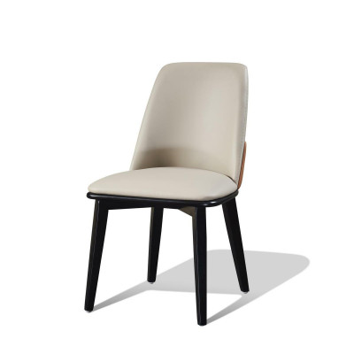 Stuhl Set Sitz Polster Garnitur Esszimmer Modern Stühle Lehn Leder Holz
