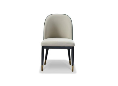 Stuhl Sitz Polster Esszimmer Stühle Lehn Leder Holz Modern 1x Neu