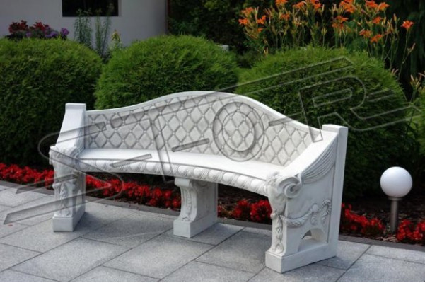Bank Sitzbank Terrasse Garten Ruhige Ecke Beton Sitz Bank Möbel