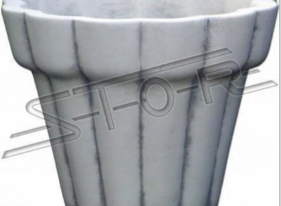 Blumenkorb Figuren Blumen Vase Gefäss Statue Garten Terrasse Dekoration