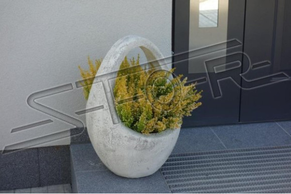 Blumenkübel Pflanz Kübel Dekoration Garten Vasen Blumentöpfe Figur Natur