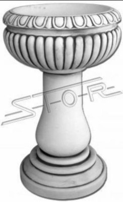 Blumenkübel Pflanz Kübel Dekoration Garten Vasen Natur Blumentöpfe Figur